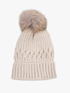 Knitted Beanie With Pom Pom