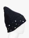 Claasic Beanie With Beads Detailing