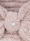 Knitted Headband With Beads Detailing