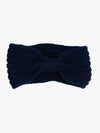 Solid Knitted Woolen Headband With Bow