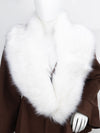 Luxury Wide Scarf With Soft Fur