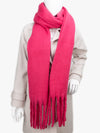 Solid Knitted Woolen Scarf