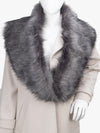 Luxury Wide Scarf With Soft Fur