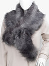 Luxury Wide Scarf With Soft Fur