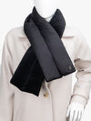 Luxury Wide Scarf With Soft Fur