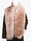 Luxury Wide Scarf With Soft Fur