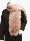 Luxury Wide Scarf With Soft Fur