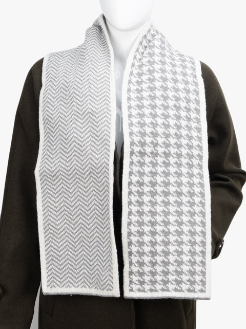 Combo Knitted Patterned Scarf
