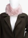 Luxury Wide Scarf With Soft Fur