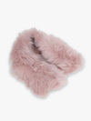 Luxury Wide Scarf With Soft Fur