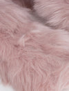 Luxury Wide Scarf With Soft Fur