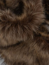 Luxury Wide Scarf With Soft Fur