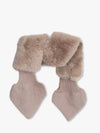 Luxury Wide Scarf With Soft Fur