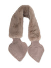 Luxury Wide Scarf With Soft Fur