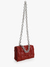 Square Weaved Solid Sling Bag