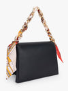 Structured Sling Bag With Chain Detail