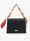 Structured Sling Bag With Chain Detail