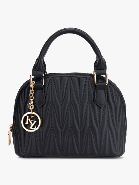 Quilted Solid Handbag