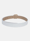 Textured Metal Buckle Broad Belt