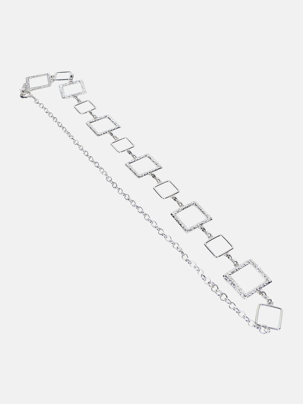 Silver Chain Thin Belt