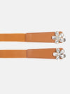 Floral Rhinestone Buckle Belt