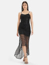 Lace High Low Maxi Dress