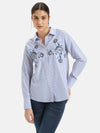 Embroidered Cotton Poplin Shirt