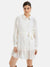 Shirt Dress With Lace Insert