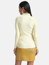 Textured Pullover With Scalloped Edges