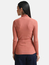 Textured Pullover With Scalloped Edges