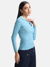 Pullover With Polo Collar