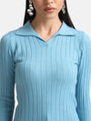 Pullover With Polo Collar