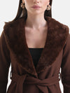 Long Overcoat With Fur Collar