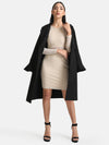 Overcoat With Peplum Sleeves