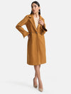 Overcoat With Peplum Sleeves