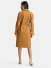 Overcoat With Peplum Sleeves