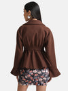 Peplum Jacket With Peplum Sleeves