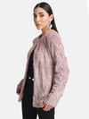 Faux Fur Sequin Jacket