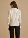 Betsy White Embellished Shirt