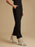 Peggy Black Solid Trousers