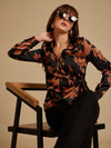 Molly Black Printed Blouse