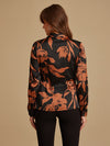 Molly Black Printed Blouse