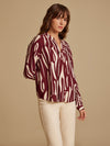 Ryder Wine Printed Blouse