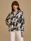 Graham Black Floral Printed Shirt