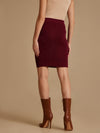 Knitted Mini Skirt With Buttons