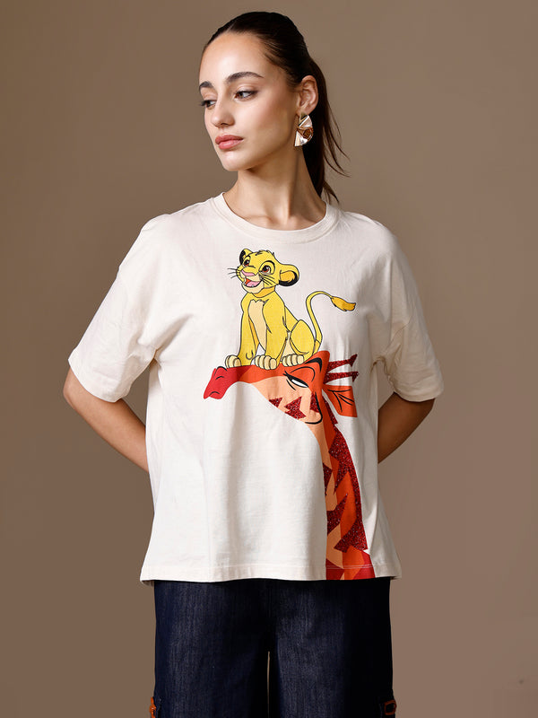 Disney Simba On Giraffe T-Shirt