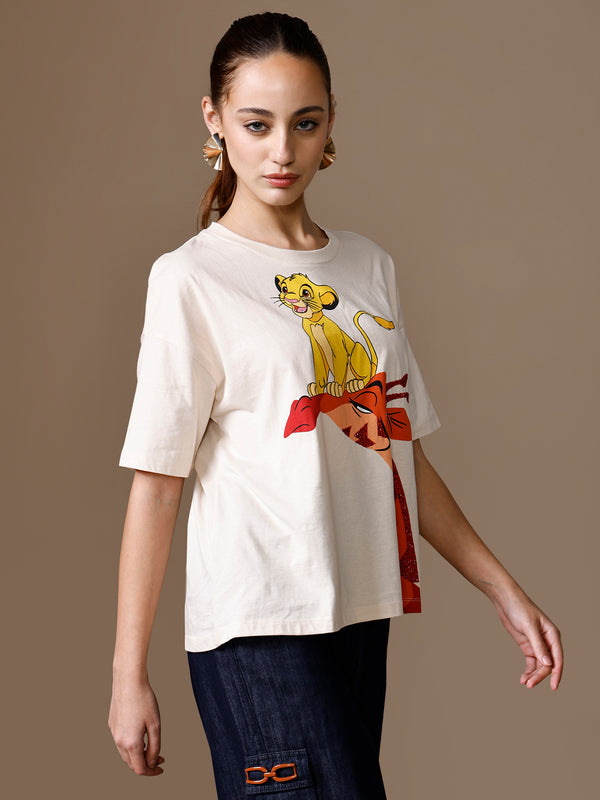 Disney Simba On Giraffe T-Shirt