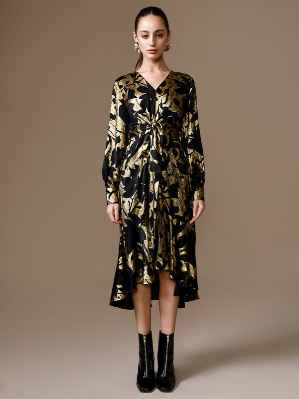 Pookie Midi Dress W Tie Up