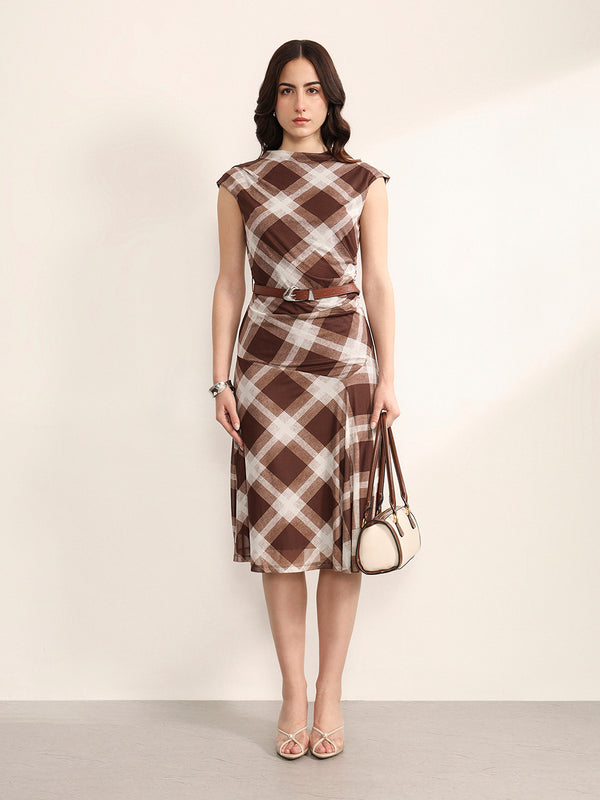 Manor Midi Dress With Belt