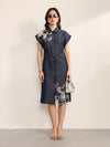 Indigo Midi Dress